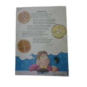 Arithmetic Pie Grade School Poster Babs Bell Hajdusiewicz 30276 Poetry VNTG